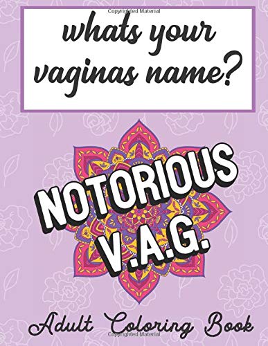 Whats Your Vaginas Name Adult Coloring Book: Amazing Unique and Funny Coloring Book that Highlight the Slang and Silly Words for Female Private Part