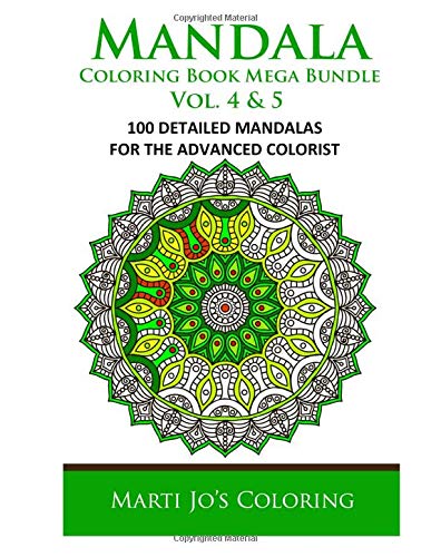 Mandala Coloring Book Mega Bundle Vol. 4 & 5: 100 Detailed Mandala Patterns
