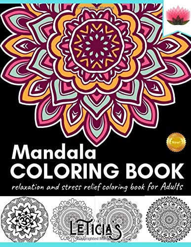 COLORING BOOK FOR ADULTS: coloring book with more than 50 MANDALA flowers design for relaxation and stress relief for adults (US EDITION)