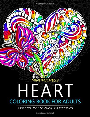 Mindfulness Heart Coloring Book For Adults: Heart with Doodle Art for Relaxation