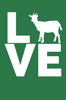 Goats Journal & Doodle Book: I Love Goats White Goat Design Cover (Goat Gifts)