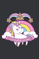 Notebook: Unicorn Hail Satan Death Metal Rainbow Journal & Doodle Diary; 120 Dot Grid Pages for Writing and Drawing - 6x9 in.