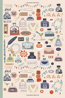 Notes: A Blank Lined Journal with Writing and Correspondence Pattern Cover Art