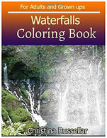 WATERFALLS Coloring Book For Adults and Grown ups: WATERFALLS  sketch coloring book  80 Pictures . Creativity and Mindfulness