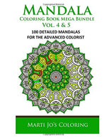 Mandala Coloring Book Mega Bundle Vol. 4 & 5: 100 Detailed Mandala Patterns