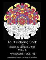 Adult Coloring Book With Color By Number or NOT - Mandalas Vol. 4