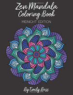 Zen Mandala Coloring Book: Adult Coloring Book for Relaxation | Hand Drawn Intricate Mandalas On Black Backgrounds