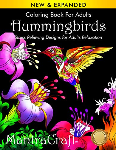 Coloring Book for Adults: Hummingbirds: Stress Relieving Designs for Adults Relaxation