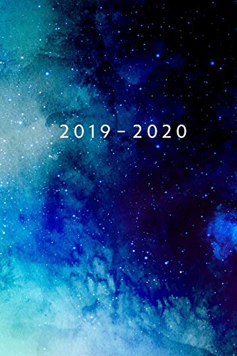 2019 - 2020: Weekly Planner Starting May 2019 - Dec 2020 | 6 x 9 Dated Agenda | Appointment Calendar | Organizer Book | Soft-Cover Galaxy Blue