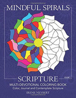 Mindful Spirals Scripture: Multi-Devotional Coloring Book  - Color. Journal and Contemplate Scripture