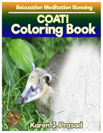 COATI  Coloring book for Adults Relaxation  Meditation Blessing: Sketch coloringbook  Grayscale Pictures