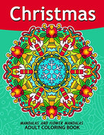 Christmas Mandala Adult Coloring Books: Stress-relief Coloring Book For Grown-ups