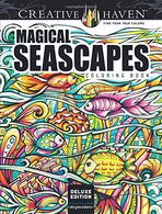 Creative Haven Deluxe Edition Magical SeaScapes Coloring Book (Creative Haven Coloring Books)
