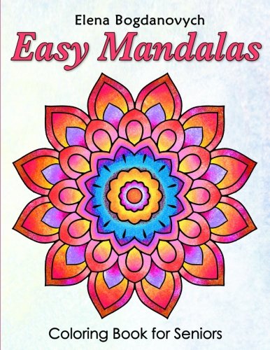 Easy Mandalas Coloring Book for Seniors