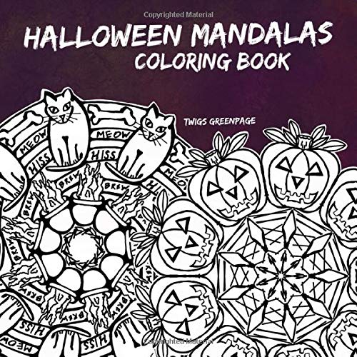 Halloween Mandala Coloring Book: Macabre holiday collection of Skulls and Bats ready for coloring
