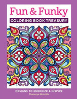 Fun & Funky Coloring Book Treasury: Designs to Energize and Inspire (Design Originals) 208 Pages with 96 Groovy One-Side-Only Designs on Thick P