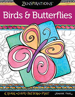 Zenspirations (R) Coloring Book Birds & Butterflies: Create Color. Pattern. Play! (Design Originals) 32 Enchanting Patterns of Fluttering Creati