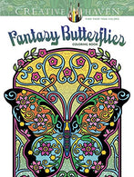 Creative Haven Fantasy Butterflies Coloring Book (Creative Haven Coloring Books)