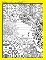 Coloring Notebook (yellow): Therapeutic notebook for writing. journaling. and note-taking with designs for inner peace. calm. and focus (100 pages.