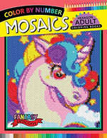 Fantasy Unicorn Mosaics Hexagon Coloring Books: Color by Number for Adults Stress Relieving Design (Mosaics Hexagon Color by Number)