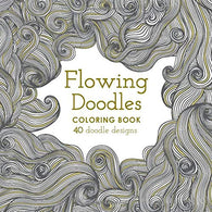 Flowing Doodles: Adult Coloring Stress-Relief Book With 40 Relaxing. Mindful And Doodle Wave-Pattern Designs
