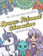 Fun Cute And Stress Relieving Kawaii Fictional Characters Coloring Book: Find Relaxation And Mindfulness By Coloring the Stress Away With Our ... Pe