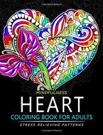 Mindfulness Heart Coloring Book For Adults: Heart with Doodle Art for Relaxation