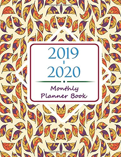 2019-2020 Monthly Planner Book: 2019-2020 Personal Calendar Schedule Journal Plan and Organize Monthly and Weekly with Mandala Coloring